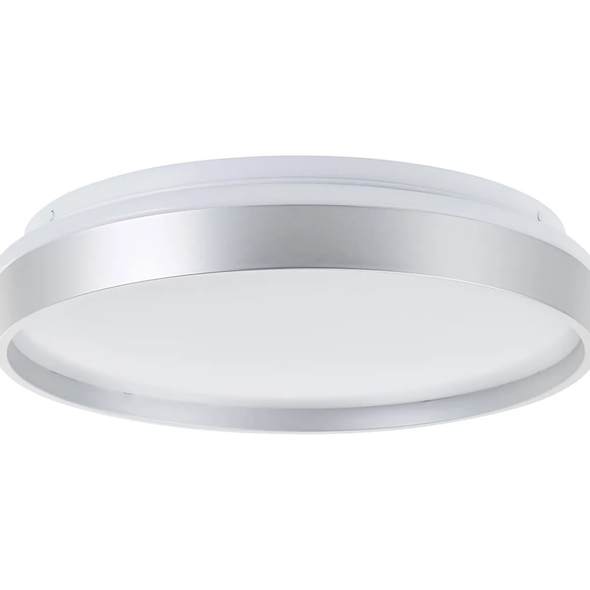 Brilliant Deckenleuchte Britt 33cm silber/weiß 22W 2300lm stufenlos dimmbar
