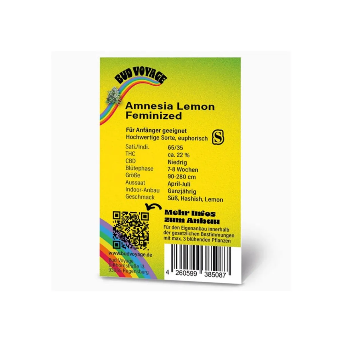 Discount Bud Voyage Hanfsamen Amnesia Lemon Fem