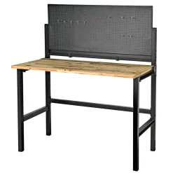 Discount Burgmann Werkbank klappbar 121,5 x 64,5 x 142 cm schwarz