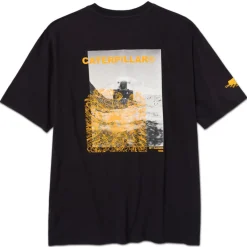 Clearance CAT Graphic T-shirt anthrazit Gr. L