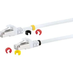 Sale Schwaiger CAT7 Netzwerkkabel S/FTP 3Farbclips 10mweiss