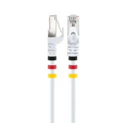 Clearance Schwaiger CAT7 Netzwerkkabel S/FTP 3Farbclips 5,0mweiss