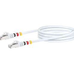 Clearance Schwaiger CAT7 Netzwerkkabel S/FTP 3Farbclips 5,0mweiss