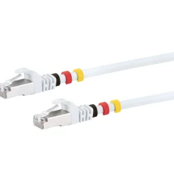 Clearance Schwaiger CAT7 Netzwerkkabel S/FTP 3Farbclips 5,0mweiss