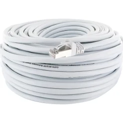 Schwaiger CAT6 Netzwerkkabel SF/UTP 30,0m weiss