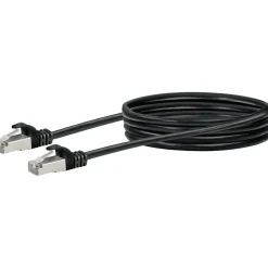 Schwaiger CAT6 S/FTP Netzwerkkabel 1,0m schwarzmax. 250 Mhz 1 Gbit/s