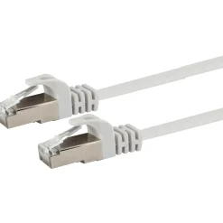 Clearance Schwaiger CAT6 U/FTP Netzwerk Flachkabel 5,0 mweiss