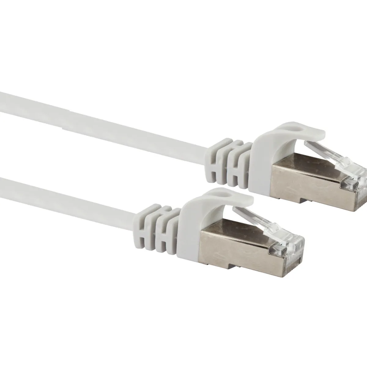 Clearance Schwaiger CAT6 U/FTP Netzwerk Flachkabel 5,0 mweiss