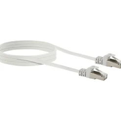 Discount Schwaiger CAT6 U/FTP Netzwerk Flachkabel 3,0 mweiss
