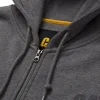 Outlet CAT Zip Hoodie Banner Gr. XL dunkelgrau