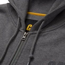 Outlet CAT Zip Hoodie Banner Gr. XL dunkelgrau