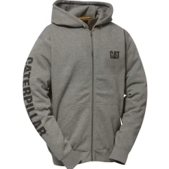 Outlet CAT Zip Hoodie Banner Gr. XL dunkelgrau