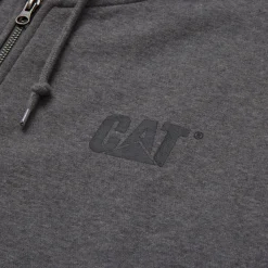 Outlet CAT Zip Hoodie Banner Gr. XL dunkelgrau