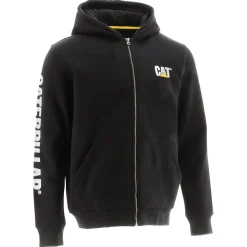 New CAT Zip Hoodie Banner Gr. 2XL schwarz