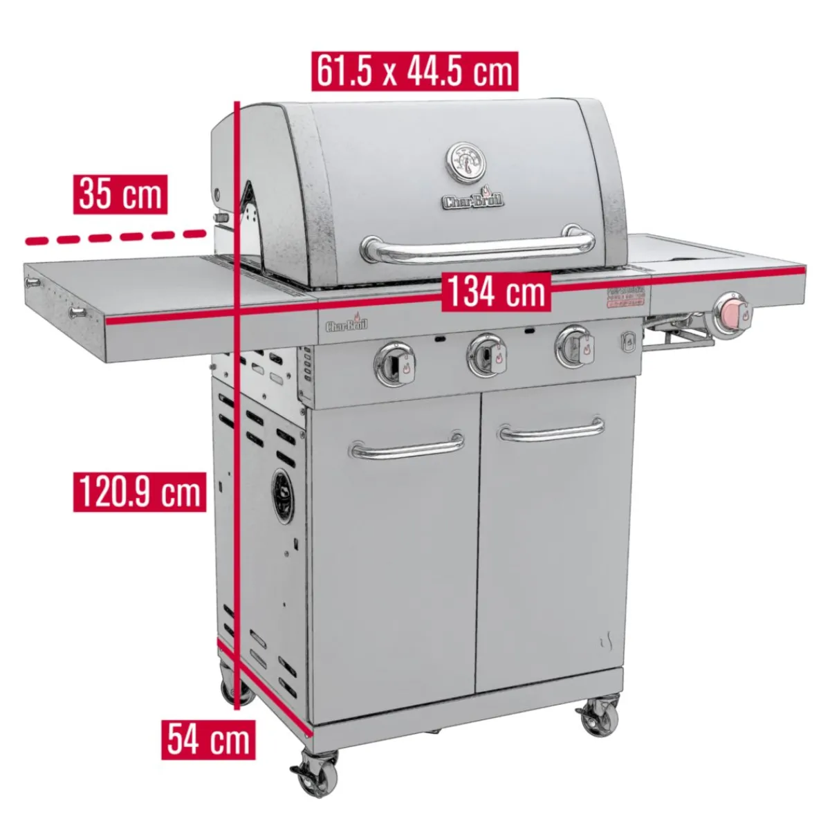 Outlet Char-Broil CB Gasgrill Professional Power Edition 3