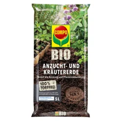 Hot Compo BIO Anzucht- und Kraeutererdetorffrei 5 L