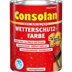 Online Consolan Wetterschutz-Farbe moosgrün 0,75 L