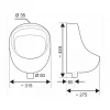Clearance Cornat Urinal Komplettset