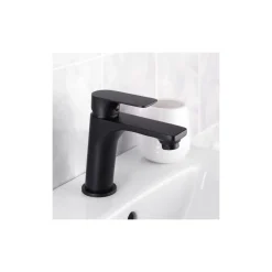 Outlet Cornat Waschtischarmatur-Set Edition Black, Druck-Ablauf, Farbe: Schwarz