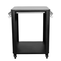 Hot COZZE Outdoor-Tisch 60x60x83,5cmm/Ausziehtisch in Edelstahl u. 4 Raeder