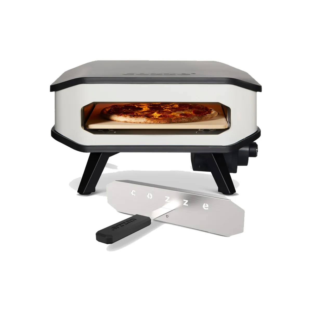 Best COZZE 13" Pizzaofen Elektro 230V m/Tuerund Pizzastein. 2200W.