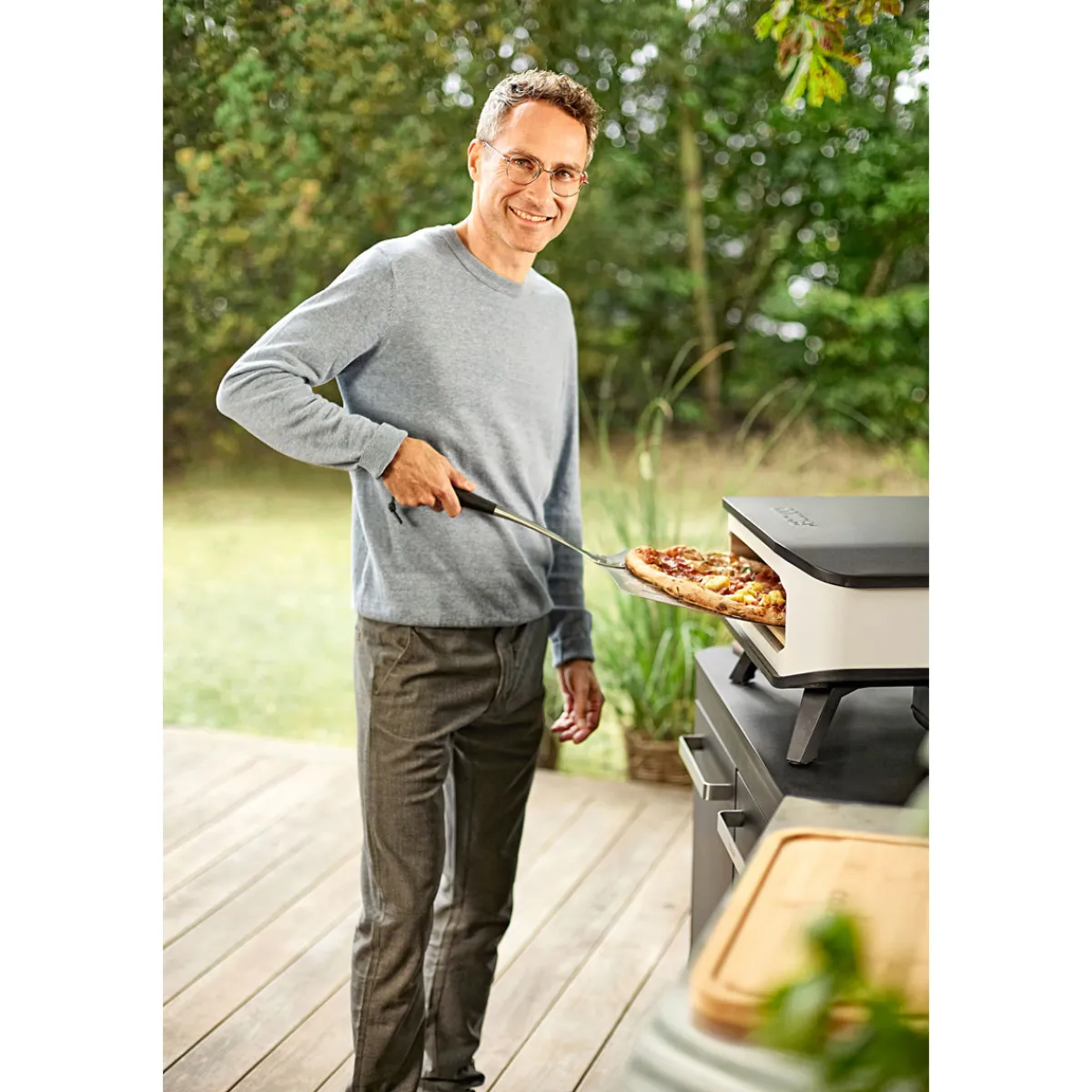 Best COZZE 13" Pizzaofen Elektro 230V m/Tuerund Pizzastein. 2200W.