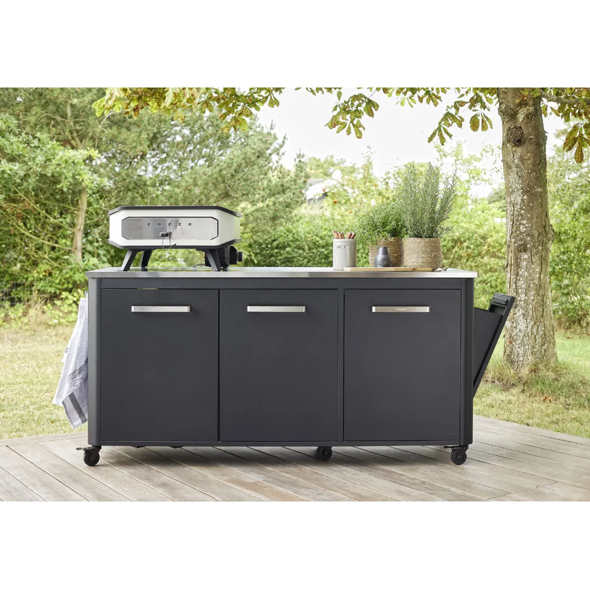 Best COZZE 13" Pizzaofen Elektro 230V m/Tuerund Pizzastein. 2200W.