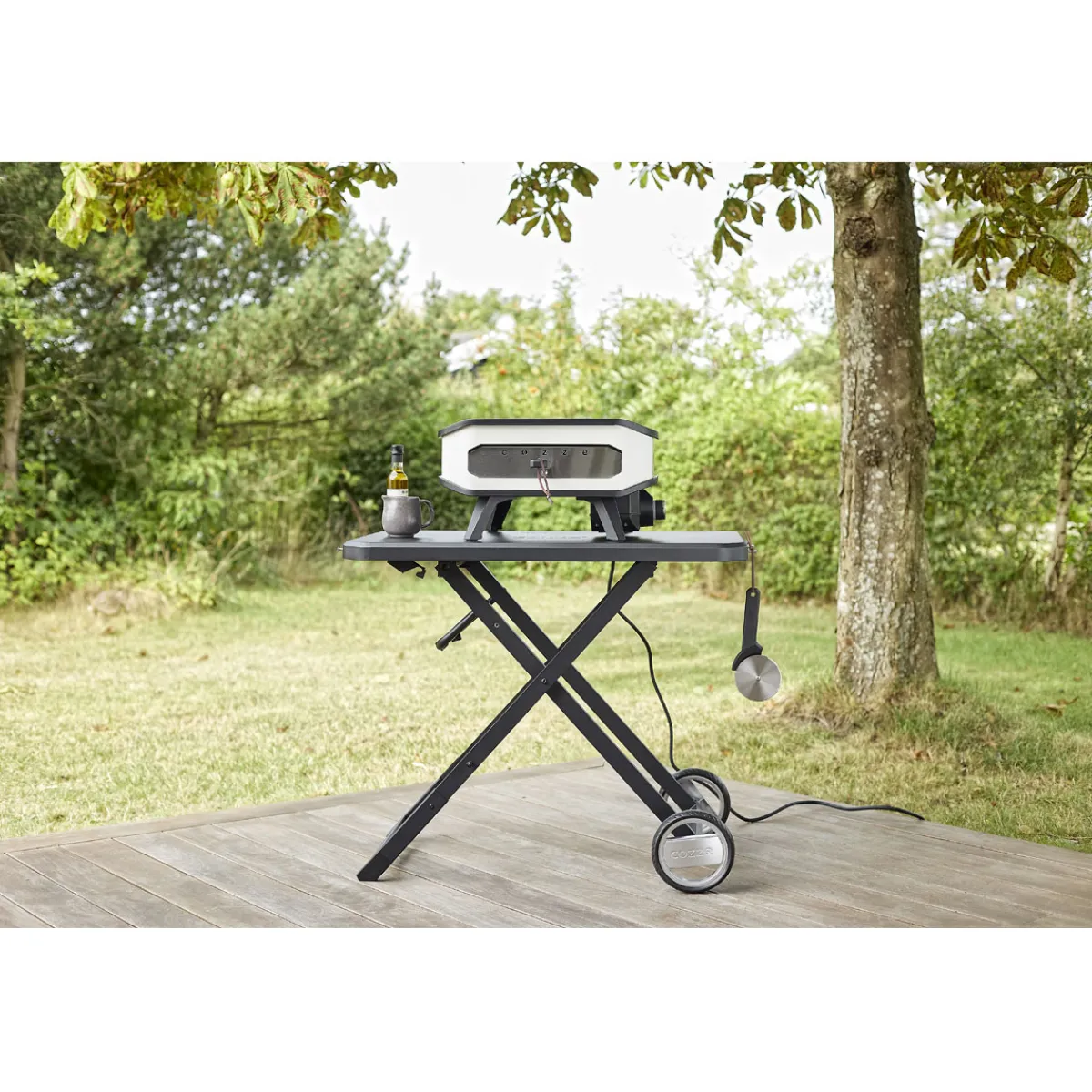 Best COZZE 13" Pizzaofen Elektro 230V m/Tuerund Pizzastein. 2200W.