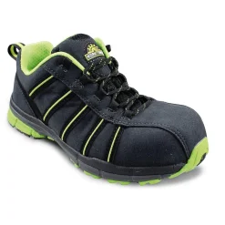 Best Damensicherheitshalbschuh S3 schwarz-grün Größe