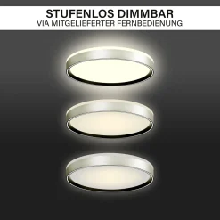 Clearance Decken-Wandleuchte SHINING PLUTO LED ALU 1800K 24W