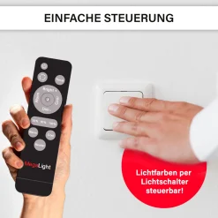 Clearance Decken-Wandleuchte SHINING PLUTO LED ALU 1800K 24W
