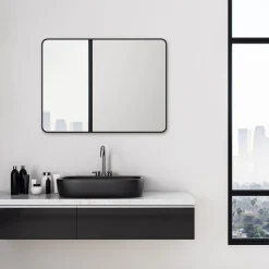 Best DSK Design Wandspiegel Black Magico 80 x 60 cm