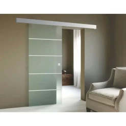 New Durabil Glasschiebetür Stripes Soft Close 203,5 x 88 cm