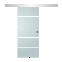 New Durabil Glasschiebetür Stripes Soft Close 203,5 x 88 cm