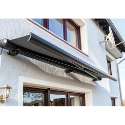New Durabil Markise inkl LED-Beleuchtung 400 x cm anthrazit