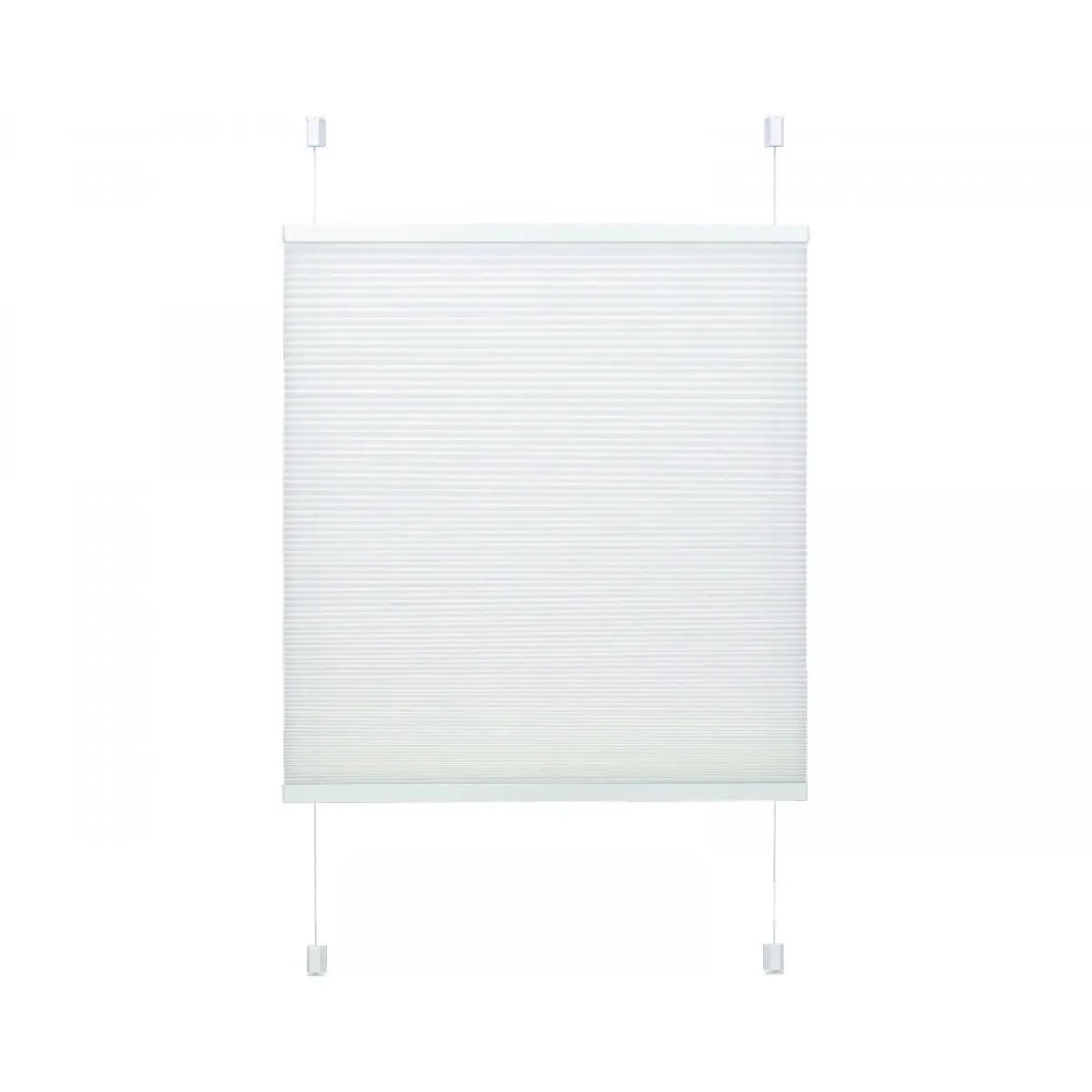 Clearance Gardinia EasyFix Plissee 2 Bedienschienen80x130 weiß