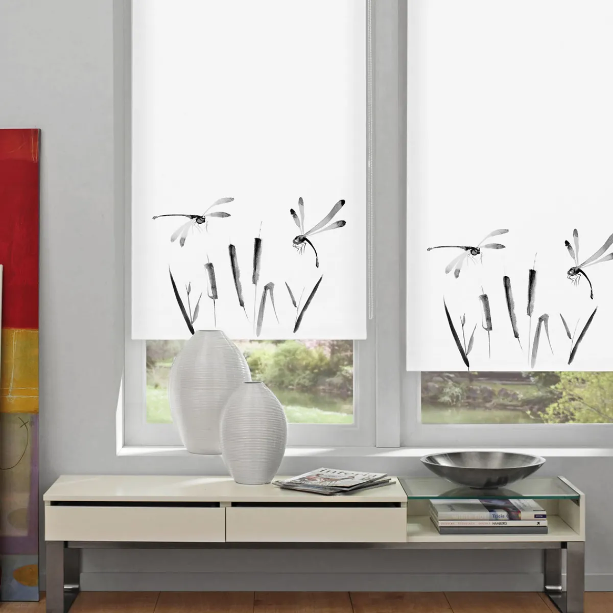 New Gardinia Easyfix Rollo Japandi Dragonfly 45x150cm