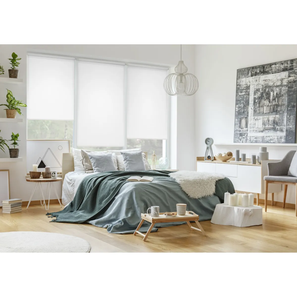 Discount Gardinia EasyFix Rollo reinweiss cm