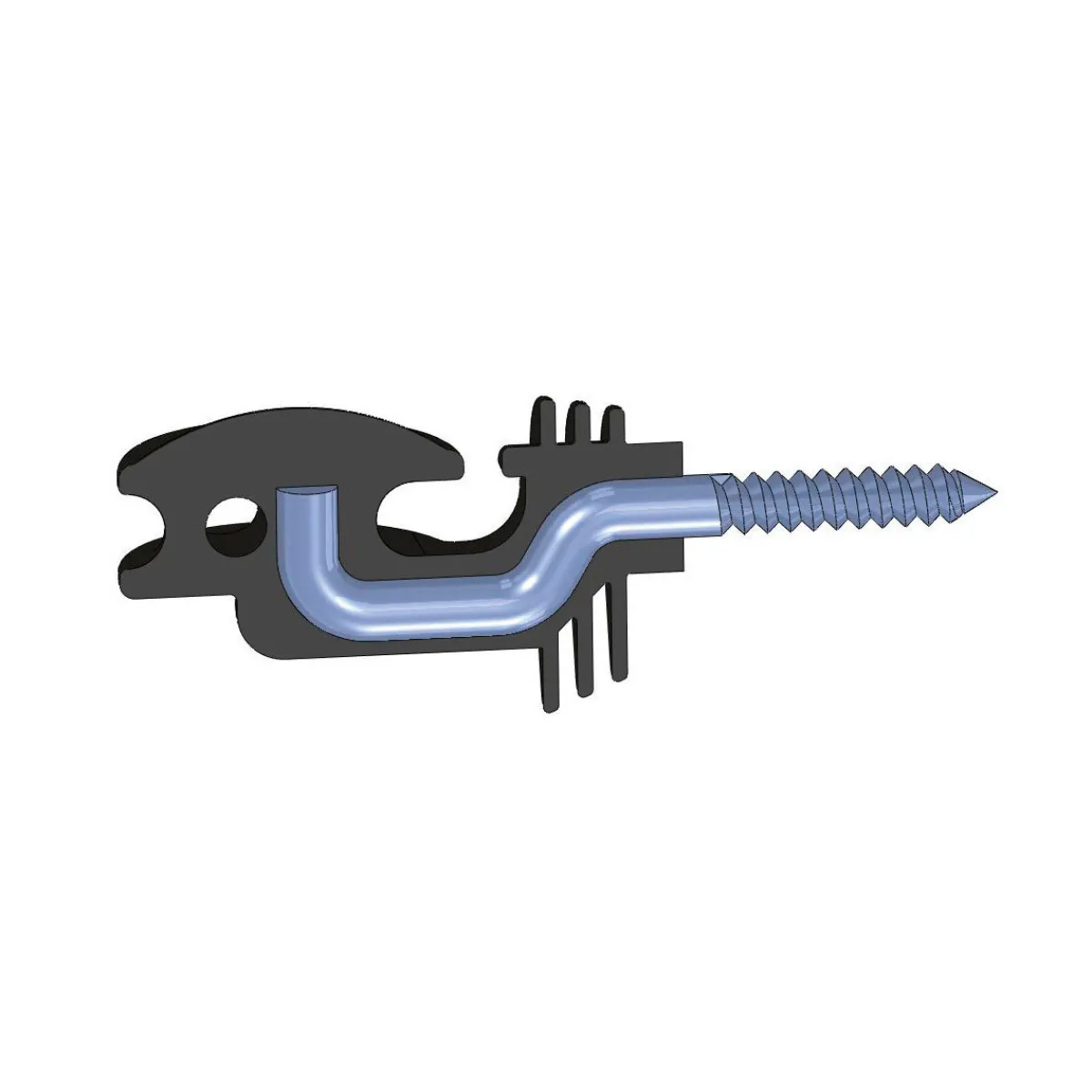 New Eckisolator Super Durchmesser 8 mm schwarz 6 Stück