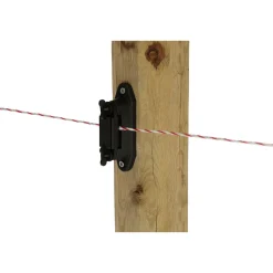 Outlet Eck- und Streckenisolator Profi schwarz für 40 mm 10 Stück