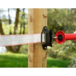 Outlet Eck- und Streckenisolator Profi schwarz für 40 mm 10 Stück