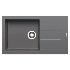 Pyramis Einbauspuele ATHLOS PLUS 86x50 cm 1B 1DIron grey