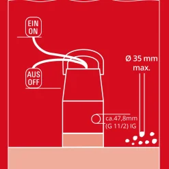 Einhell GC-DP7035LL Schmutzwasserpumpe