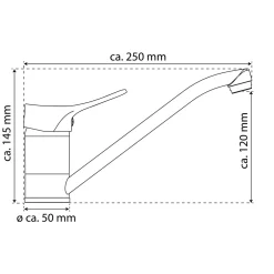 Hot Eisl Spültischarmatur „Verona“ chrom 360° schwenkbar