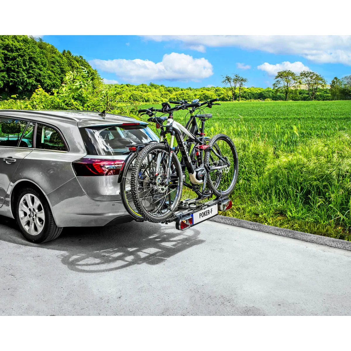 Hot Fahrradtraeger Poker-F klappbar fuer 2Raeder