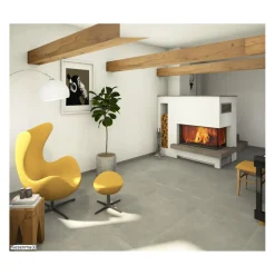 Discount Feinsteinzeug Calm Gravel shadow rektifiziert 75 x 150 x 0,9 cm