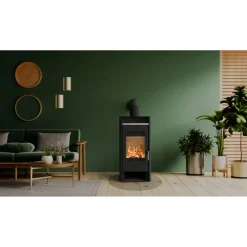 Sale fireplace Santa Fe 6kWStahl Anschl. oben/hinten 150mm