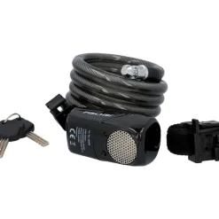 Discount Fischer Bikes Alarm-Spiralschloss 120 cm 12 mm