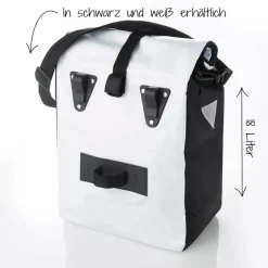 Discount Fischer Bikes Gepäckträgertasche Kurier weiß