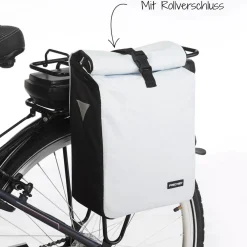Discount Fischer Bikes Gepäckträgertasche Kurier weiß